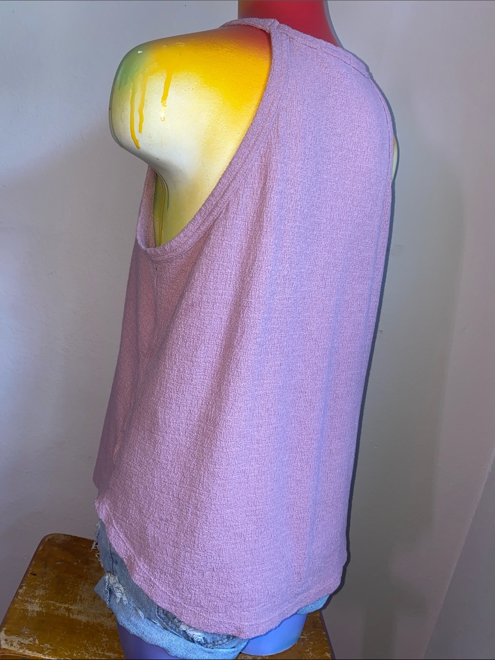 Universal Thread Dusty Rose Ribbed Tank Top - Picture 6 of 11